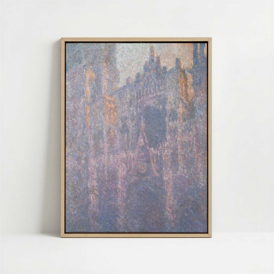 Framed Canvas - Framed canvas in oak color frame