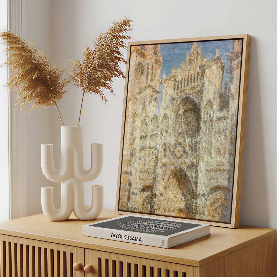 Framed Canvas - Framed canvas in a stylish interior setting