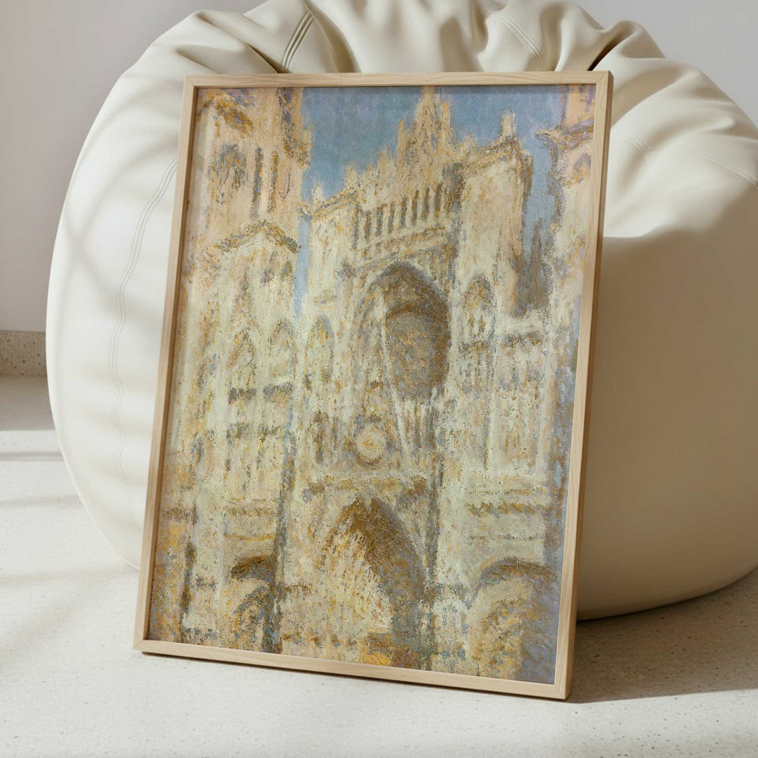 Rouen Cathedral, Sunlight (1894) by Claude Monet – Art Print - Interior inspiration
