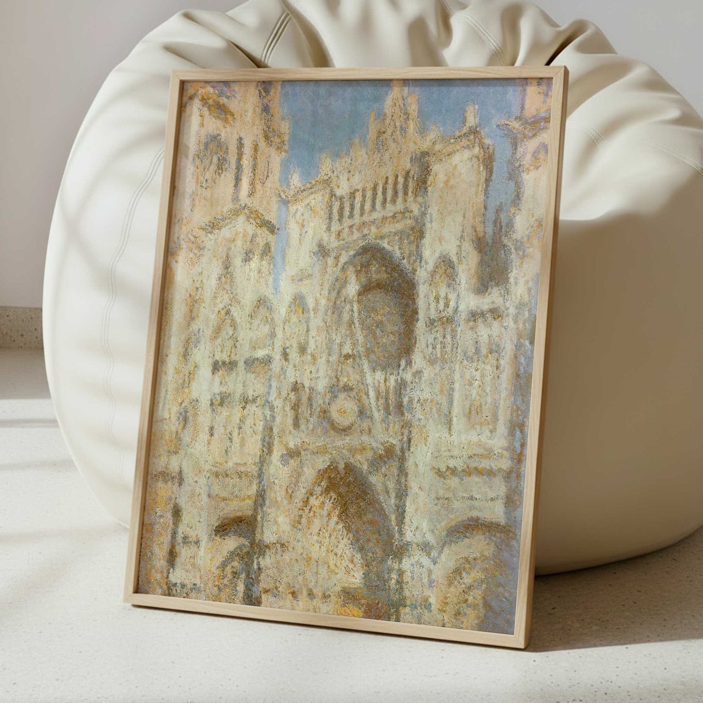 Rouen Cathedral, Sunlight (1894) by Claude Monet – Art Print - Interior inspiration