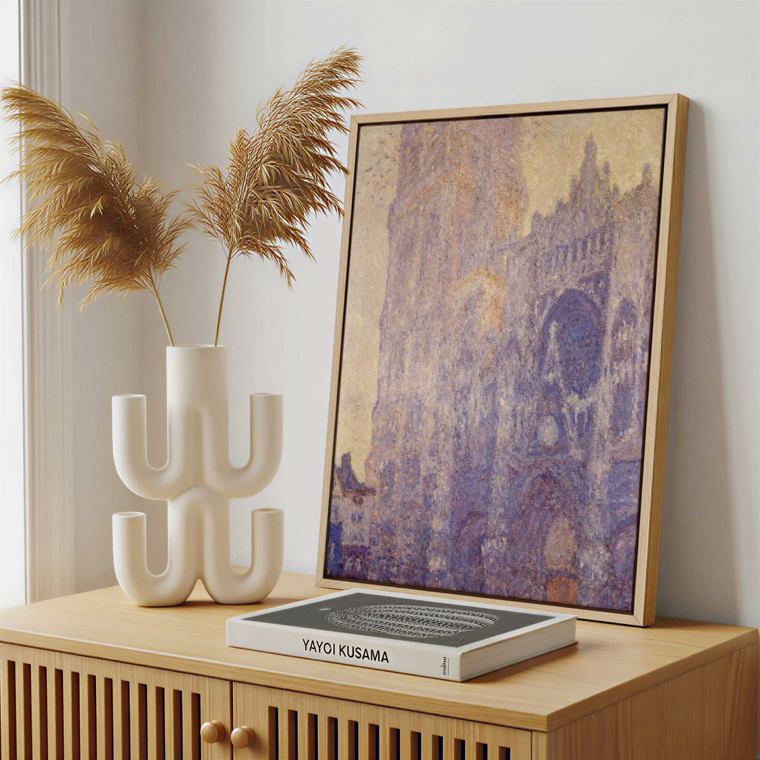 Framed Canvas - Framed canvas in a stylish interior setting