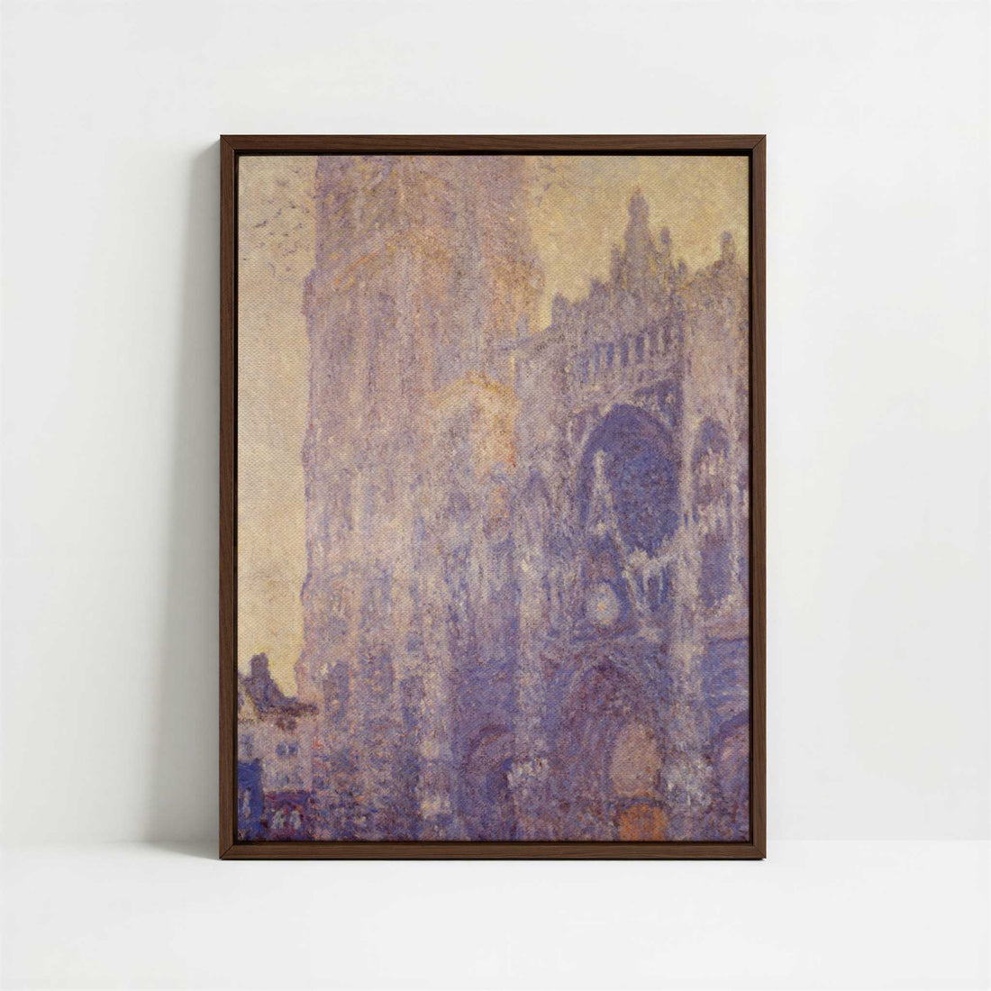 Framed Canvas - Framed canvas in dark wood color frame