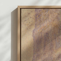 Framed Canvas - Close-up detail and texture of the framed canvas