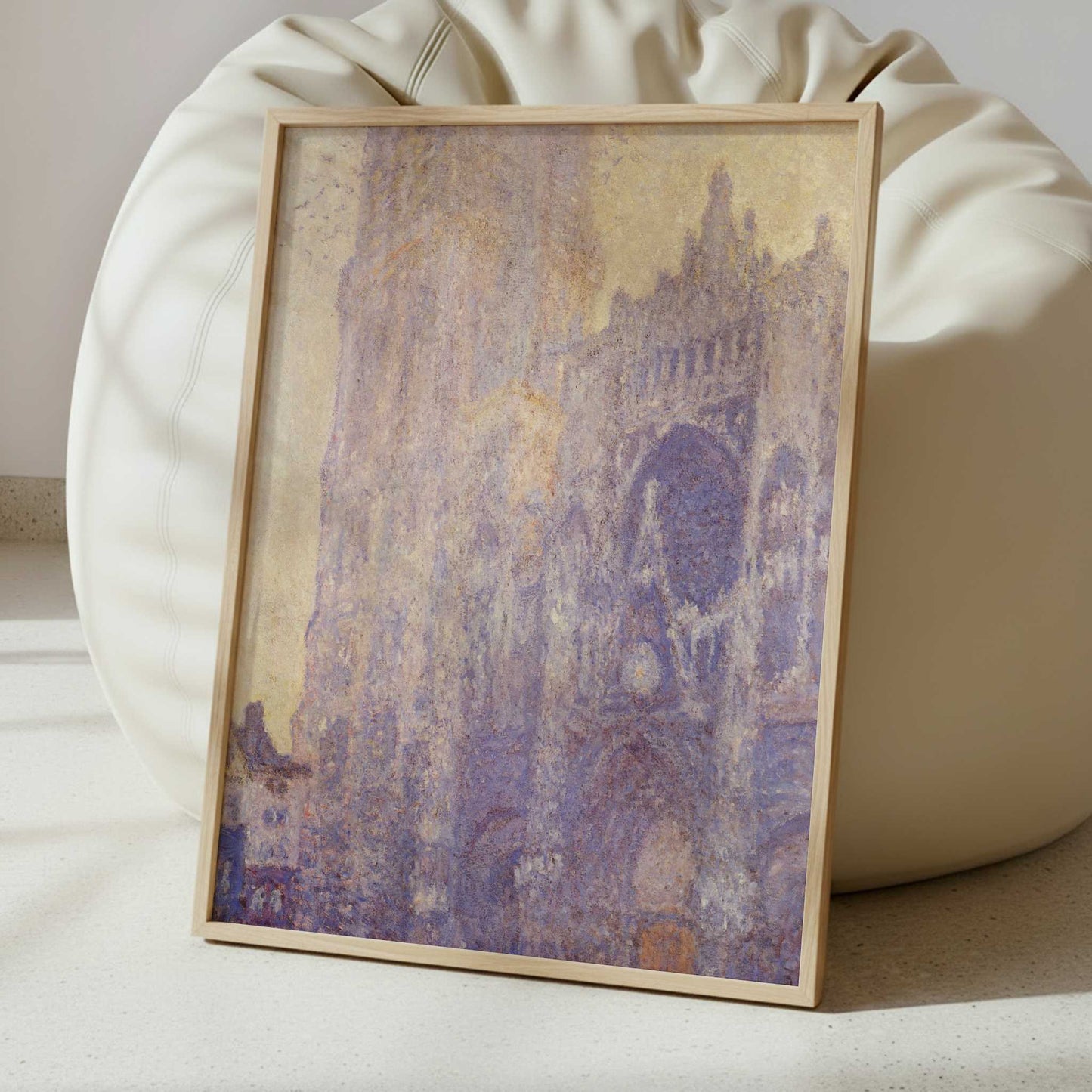 Rouen Cathedral Sunset (1894) by Claude Monet – Art Print - Interior inspiration
