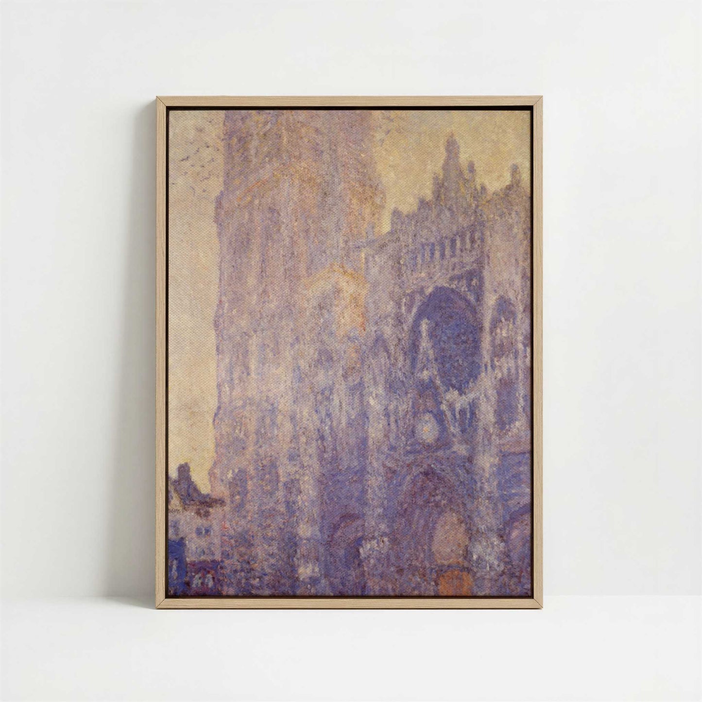 Framed Canvas - Framed canvas in oak color frame