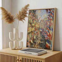 Framed Canvas - Framed canvas in a stylish interior setting