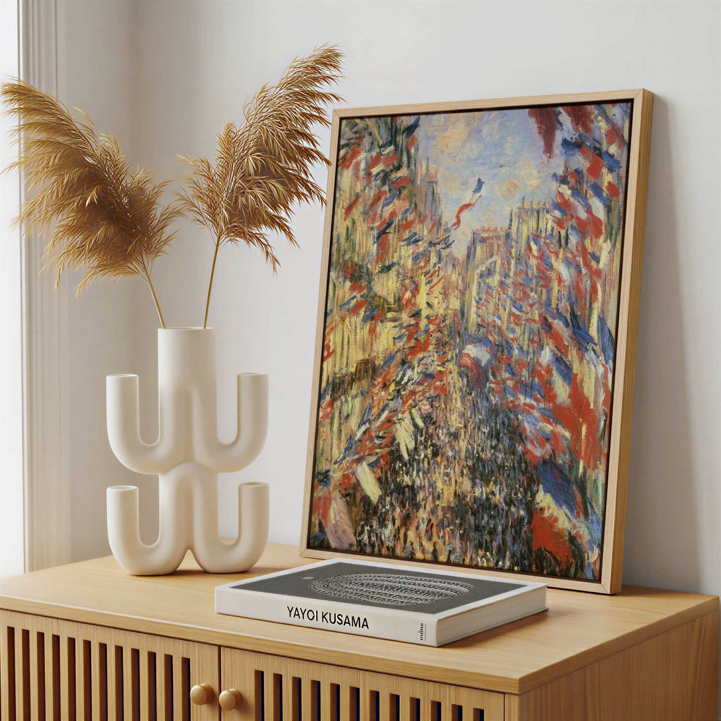 Framed Canvas - Framed canvas in a stylish interior setting