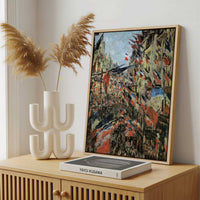 Framed Canvas - Framed canvas in a stylish interior setting