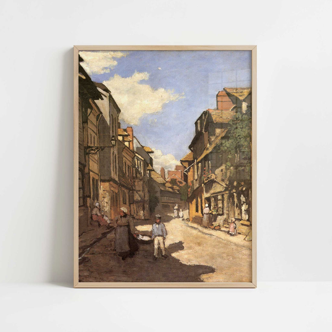Rue de la Bavolle (1864) by Claude Monet – Art Print - Art print in oak frame