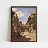 Framed Canvas - Framed canvas in dark wood color frame
