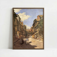 Rue de la Bavolle (1864) by Claude Monet – Art Print - Art print in dark wood frame