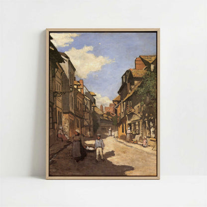 Framed Canvas - Framed canvas in oak color frame
