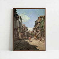Framed Canvas - Framed canvas in dark wood color frame