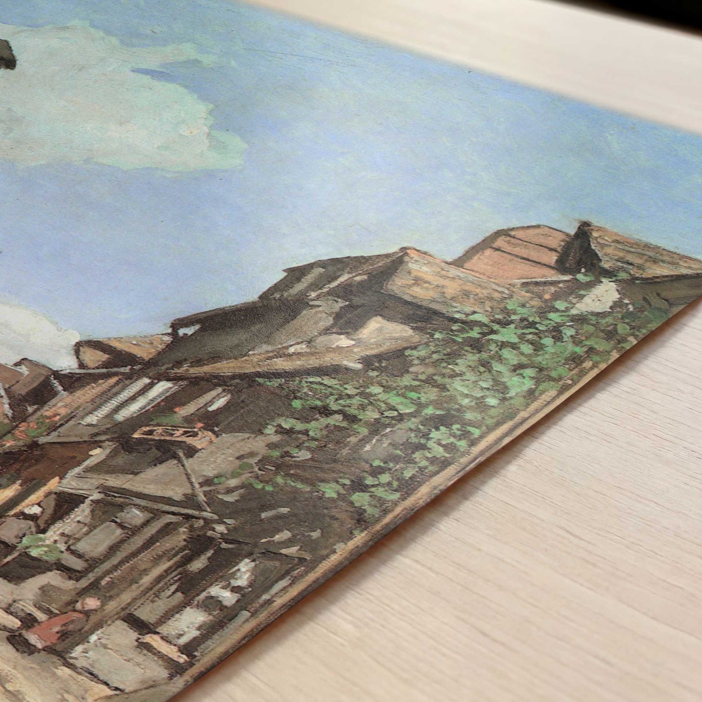 Rue de la Bavolle, Honfleur (1864) by Claude Monet – Art Print - Close-up detail of the art print