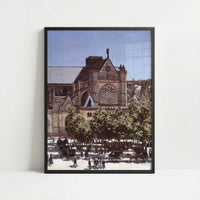 Saint-Germain-l'Auxerrois (1867) by Claude Monet – Art Print - Art print in black frame