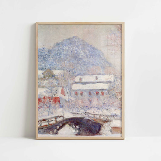 Sandvika, Norway (1895) by Claude Monet – Art Print - Art print in oak frame