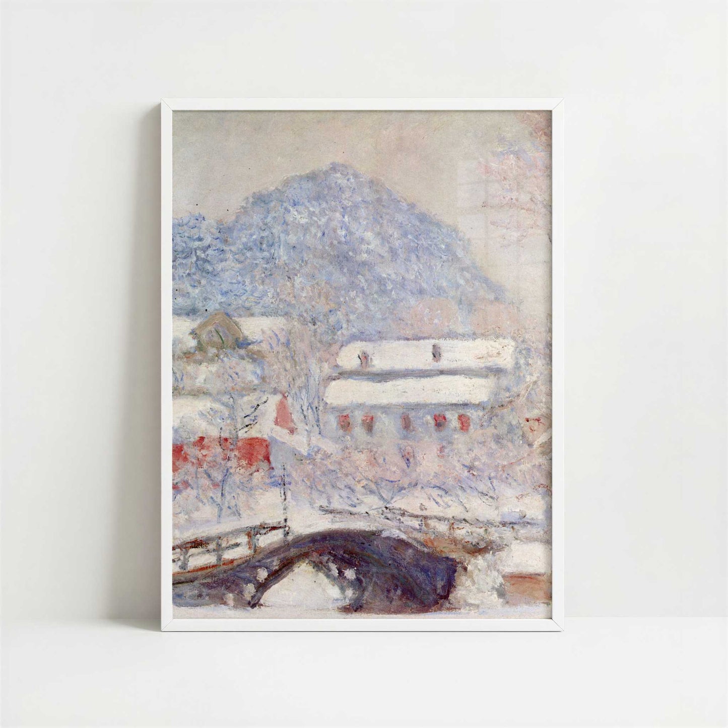 Sandvika, Norway (1895) by Claude Monet – Art Print - Art print in white frame