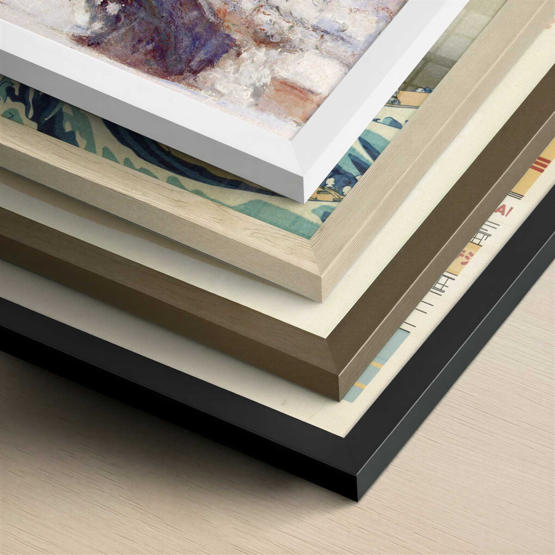 Sandvika, Norway (1895) by Claude Monet – Art Print - Close-up detail of the different frames
