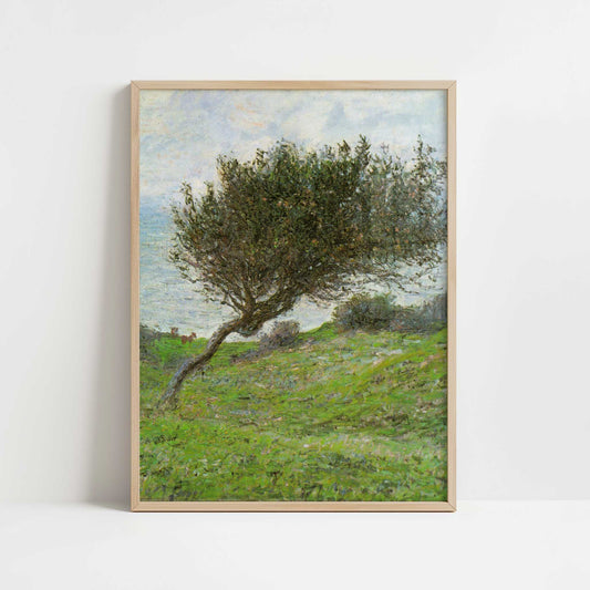 Sea Coast at Trouville (1881) by Claude Monet – Art Print - Art print in oak frame