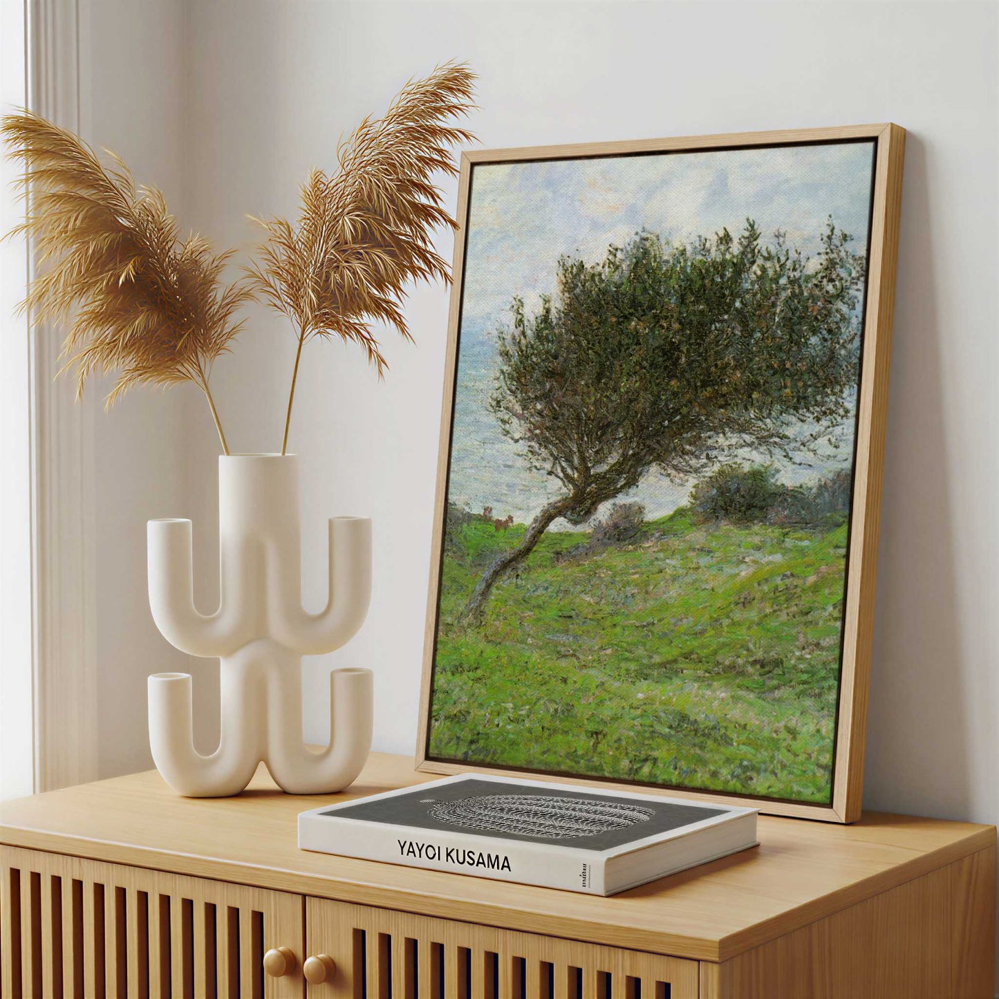 Framed Canvas - Framed canvas in a stylish interior setting