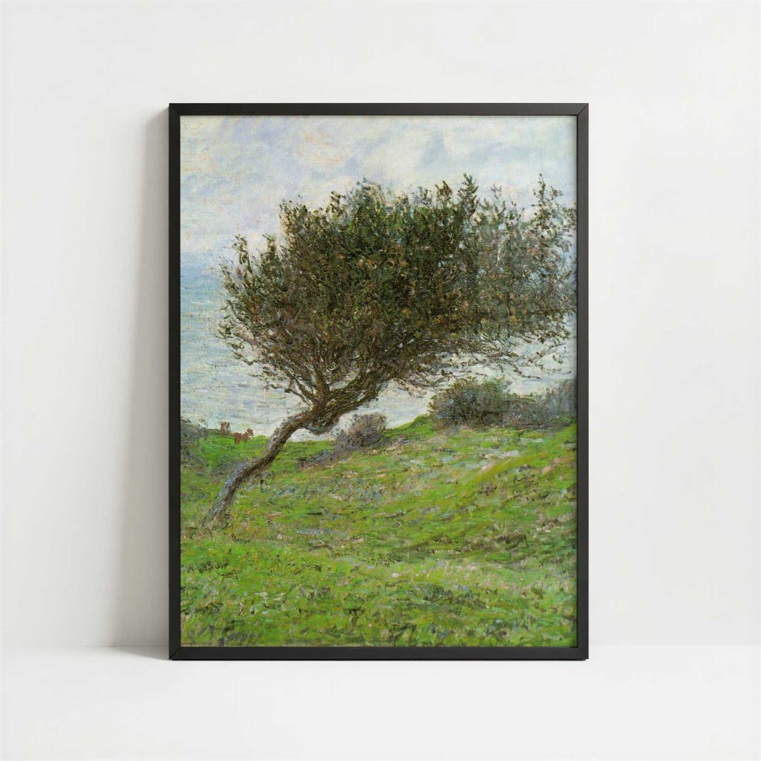 Sea Coast at Trouville (1881) by Claude Monet – Art Print - Art print in black frame
