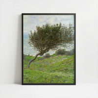 Sea Coast at Trouville (1881) by Claude Monet – Art Print - Art print in black frame