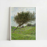 Sea Coast at Trouville (1881) by Claude Monet – Art Print - Art print in white frame