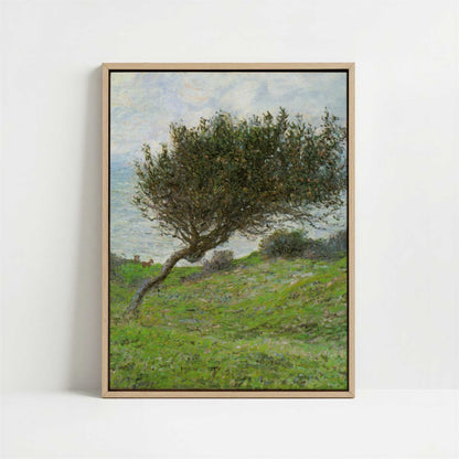 Framed Canvas - Framed canvas in oak color frame