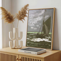 Framed Canvas - Framed canvas in a stylish interior setting
