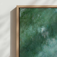 Framed Canvas - Close-up detail and texture of the framed canvas