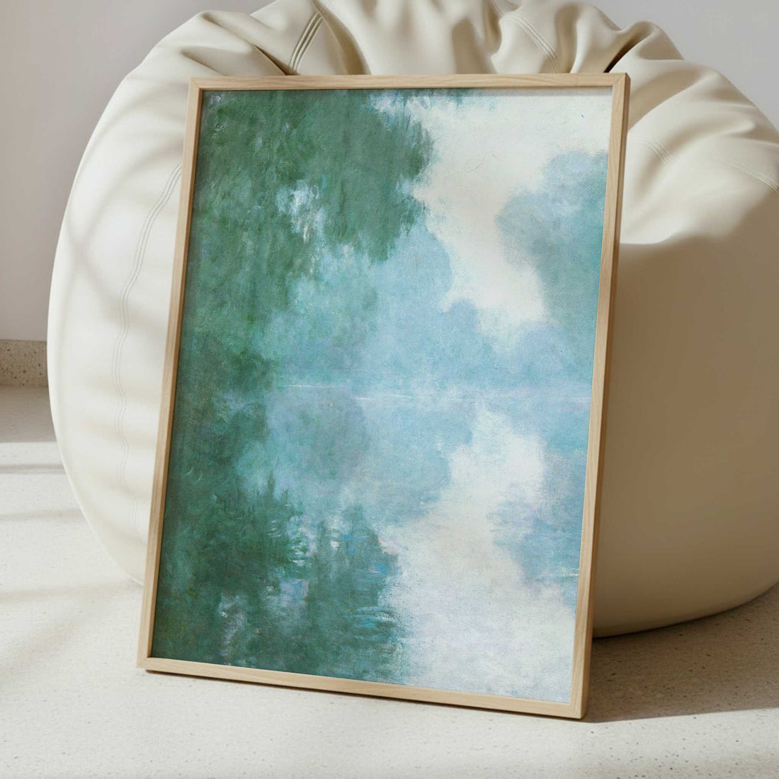 Seine at Giverny, Morning Mists (1897) by Claude Monet – Art Print - Interior inspiration