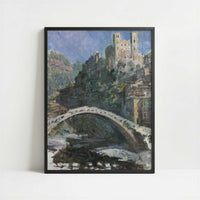 Seine at Port-Villez (1883) by Claude Monet – Art Print - Art print in black frame