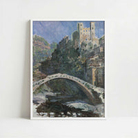 Seine at Port-Villez (1883) by Claude Monet – Art Print - Art print in white frame