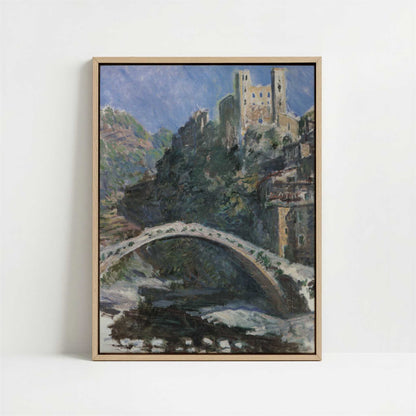 Framed Canvas - Framed canvas in oak color frame