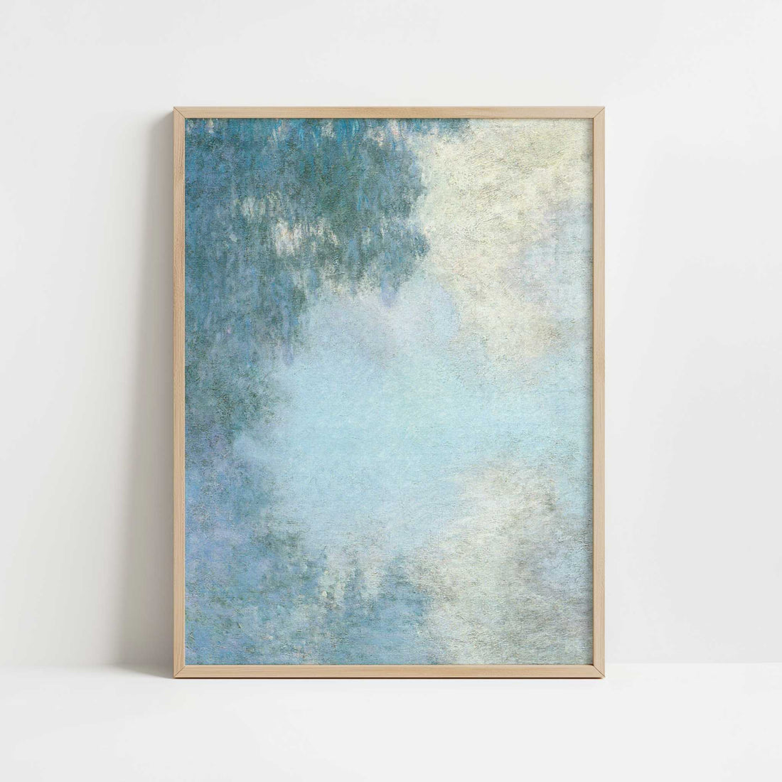 Seine, Morning (1897) by Claude Monet – Art Print - Art print in oak frame