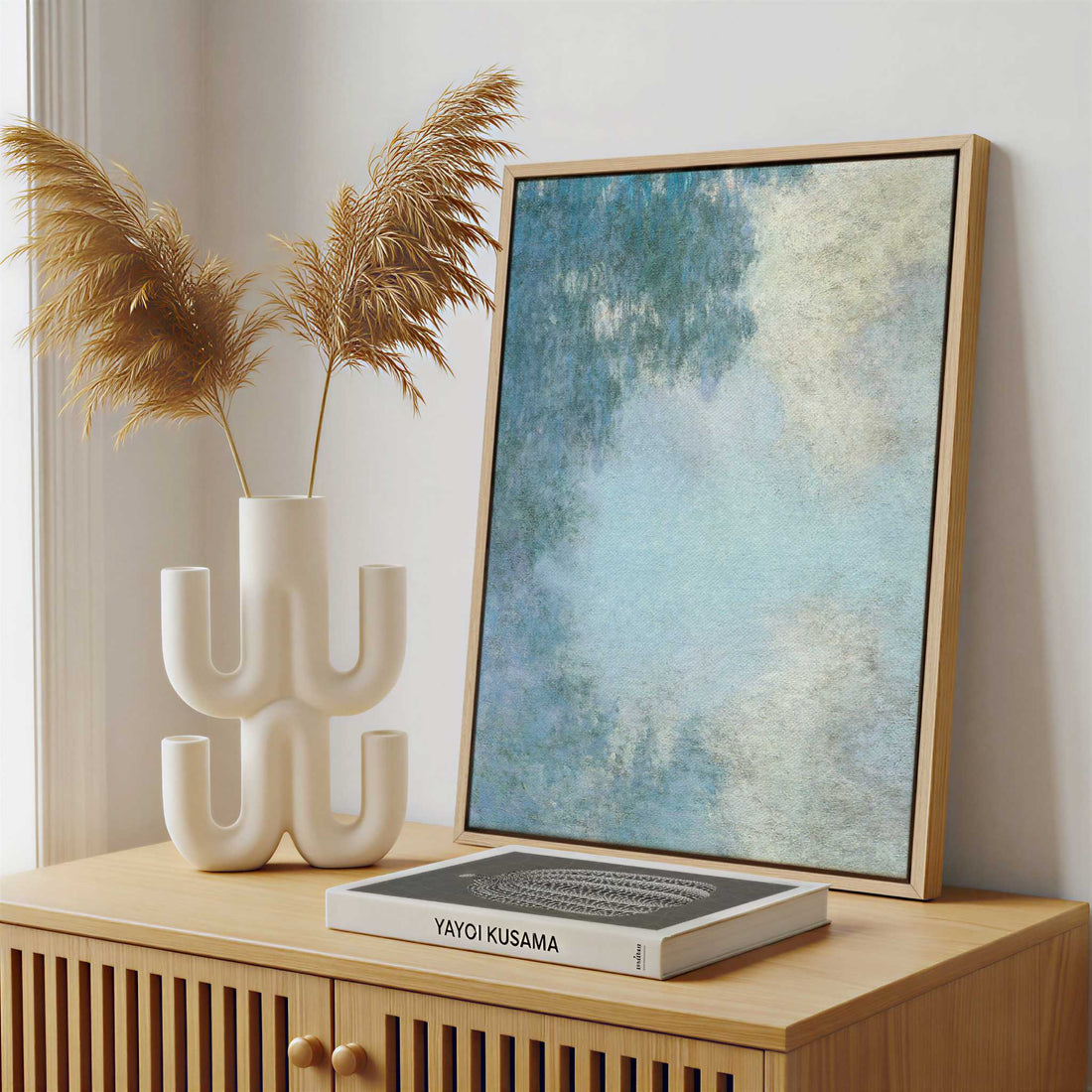 Framed Canvas - Framed canvas in a stylish interior setting