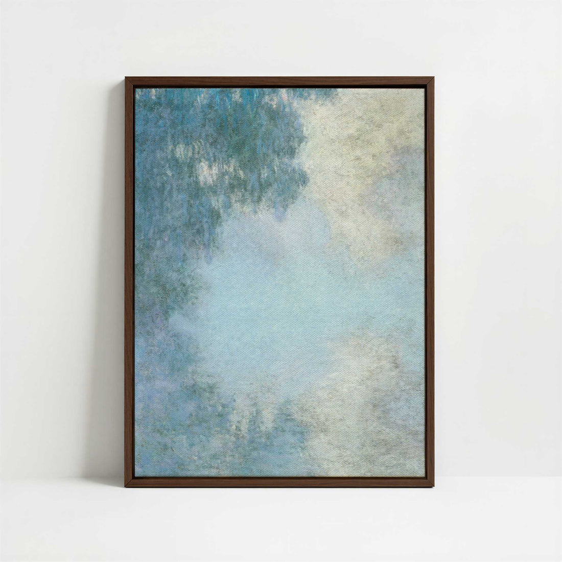 Framed Canvas - Framed canvas in dark wood color frame