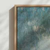Framed Canvas - Close-up detail and texture of the framed canvas