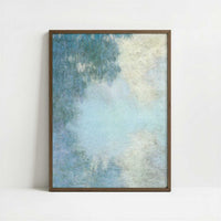 Seine, Morning (1897) by Claude Monet – Art Print - Art print in dark wood frame