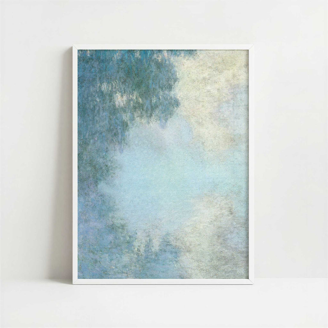 Seine, Morning (1897) by Claude Monet – Art Print - Art print in white frame