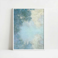 Seine, Morning (1897) by Claude Monet – Art Print - Art print in white frame