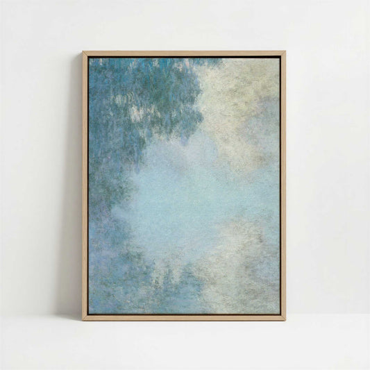 Framed Canvas - Framed canvas in oak color frame
