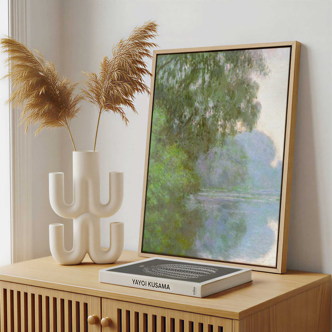 Framed Canvas - Framed canvas in a stylish interior setting