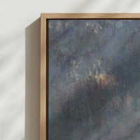 Framed Canvas - Close-up detail and texture of the framed canvas