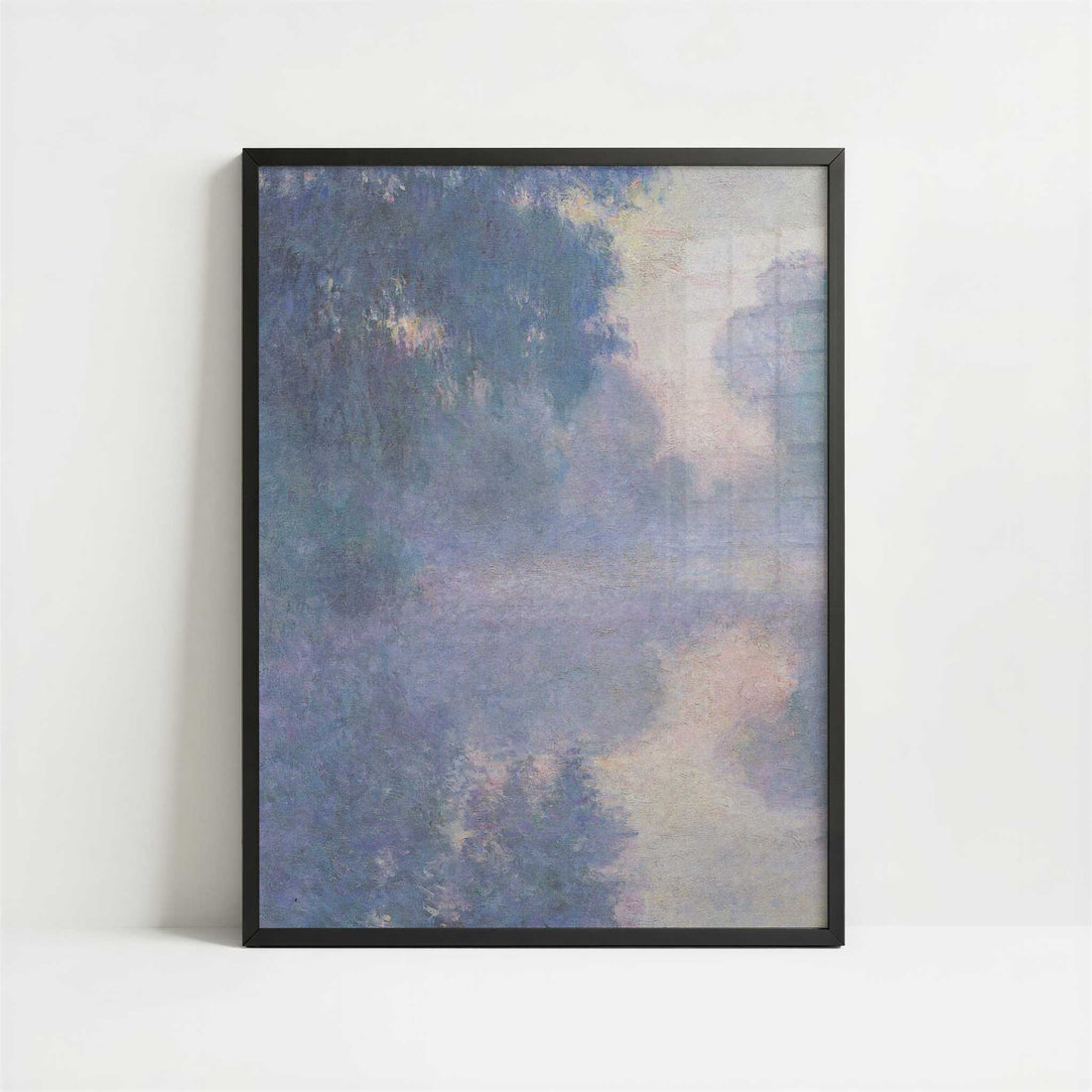 Seine near Giverny (1897) by Claude Monet – Art Print - Art print in black frame