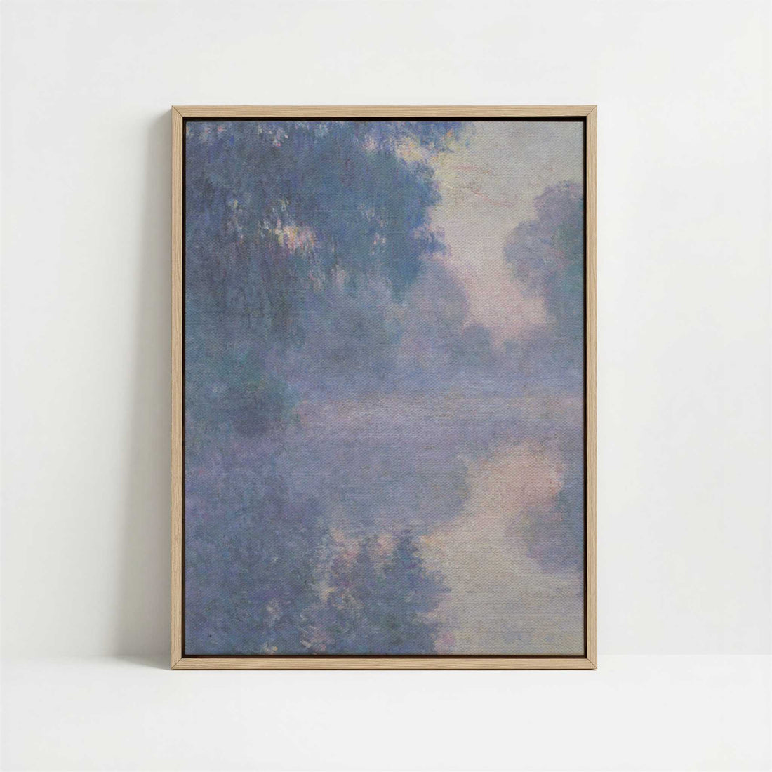 Framed Canvas - Framed canvas in oak color frame