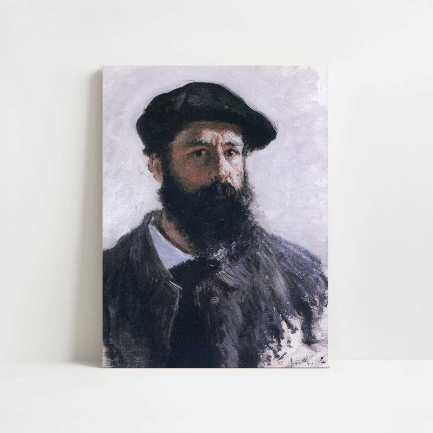 Self-portrait in Beret (1886) by Claude Monet – Art Print - Unframed art print