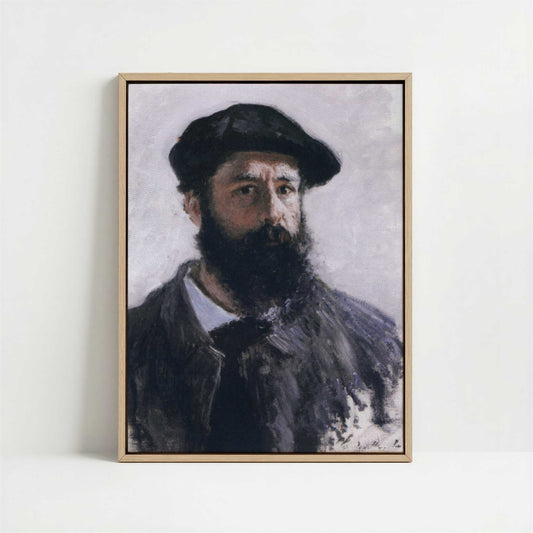 Framed Canvas - Framed canvas in oak color frame