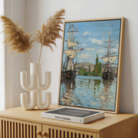 Framed Canvas - Framed canvas in a stylish interior setting