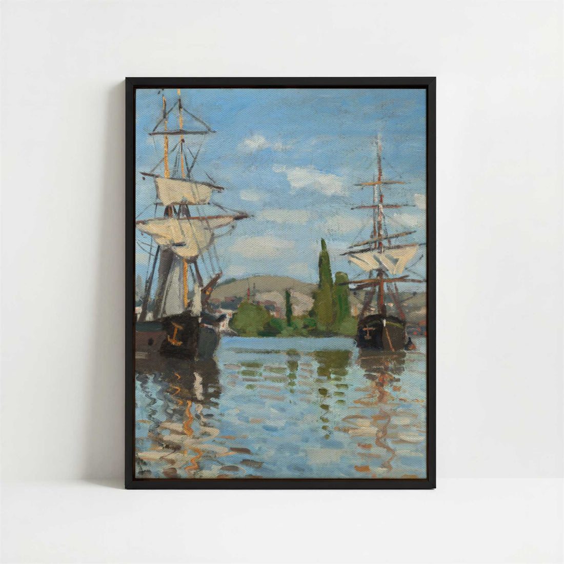 Framed Canvas - Framed canvas in black frame